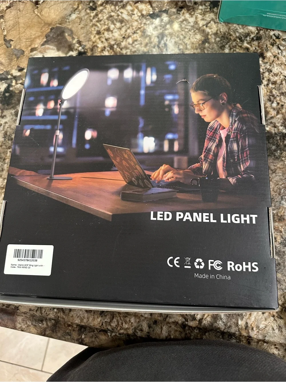 LED Panel Floor Lamp - Black